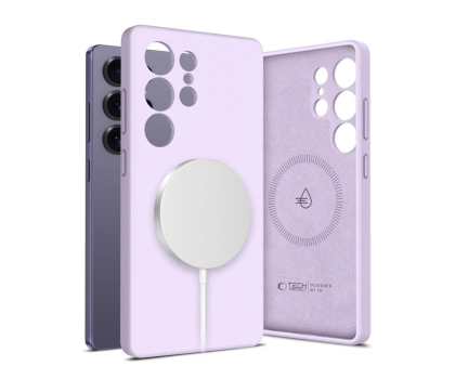 Etui do telefonów Tech-Protect Liquid Silicone Magsafe do Samsung Galaxy S25 Ultra Mauve